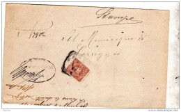 1897   LETTERA CON ANNULLO PARMA - Marcophilie