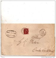 1895   LETTERA CON ANNULLO FABRICA DI ROMA VITERBO - Poststempel