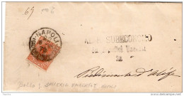 1898   LETTERA CON ANNULLO NAPOLI - GALLERIA UMBERTO I - Poststempel