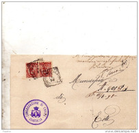1898  LETTERA CON ANNULLO GUASTALLA  REGGIO EMILIA - Poststempel