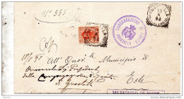 1898  LETTERA CON ANNULLO GUASTALLA  REGGIO EMILIA - Marcophilia