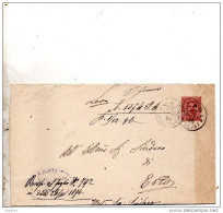 1896  LETTERA CON ANNULLO MASI  PADOVA - Poststempel