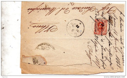 1898   LETTERA CON ANNULLO LECCE - Poststempel