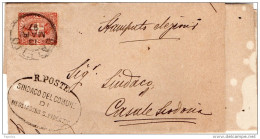1897   LETTERA CON ANNULLO SALETTO  PADOVA + MEGLIADINO - Poststempel