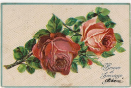 455 - Rose " En Relief" - Fleurs