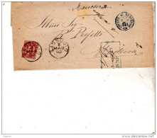 1890   LETTERA CON ANNULLO SASSUOLO - Marcophilie