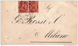 1893   LETTERA CON ANNULLO NAPOLI - Poststempel
