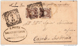 1898 LETTERA  CON ANNULLO S.MARGHERITA D'ADIGE PADOVA - Storia Postale