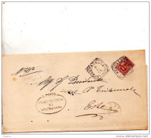 1898   LETTERA CON ANNULLO MONTAGNANA PADOVA - Poststempel