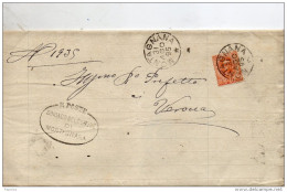 1895   LETTERA CON ANNULLO MONTAGNANA PADOVA - Poststempel