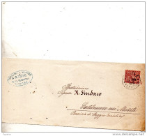 1884   LETTERA INTESTATA DISTILLERIA A VAPORE  CON ANNULLO BOLOGNA - Storia Postale