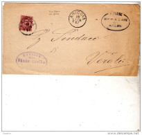 1897   LETTERA CON ANNULLO ARICCIA ROMA - Storia Postale