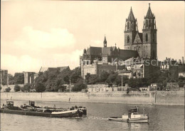 71944402 Magdeburg Blick Ueber Elbe Zum Dom Frachter Magdeburg - Magdeburg