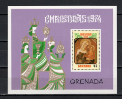 Grenada 1974 Paintings Niccolò Di Pietro, Christmas S/s MNH - Madonnen