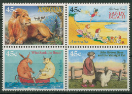 Australien 1996 Kinderbuch-Jury Tiere Löwe 1582/85 ZD Postfrisch - Mint Stamps