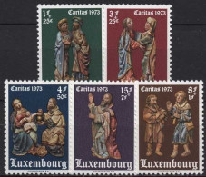 Luxemburg 1973 Caritas Altarfiguren 871/75 Postfrisch - Neufs