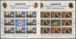 UNO Genf 1996 Kinderhilfswerk UNICEF Kleinbogen 301/02 K Postfrisch (C14240) - Blokken & Velletjes