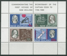 Neuseeland 1969 200. Jahrestag Umseglung Neuseelands Block 1 Postfrisch (C25618) - Blocs-feuillets