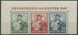 Bizone 1949 Exportmesse Hannover Zusammendruck Aus Block 1 A ZD OR Postfrisch - Mint