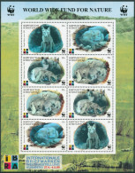 Kirgisien 1999 WWF Steppenfuchs Hologramm 172/75 K Postfrisch (C8875) - Kirghizistan