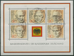 Bund 1982 Bundespräsidenten Block 18 Mit 3 Stempeln (G11000) - Sonstige & Ohne Zuordnung