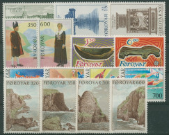 Färöer 1989 Kompletter Jahrgang Postfrisch (R17588) - Féroé (Iles)