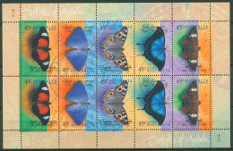 Australien 1998 Schmetterlinge 1759/63 K Gestempelt (C25604) - Blokken & Velletjes