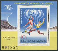 Rumänien 1978 Fußball-WM Argentinien Emblem Block 149 Postfrisch (C92039) - Blocs-feuillets