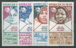 Niger 1974 100 Jahre Weltpostverein UPU 442/45 Postfrisch - Niger (1960-...)