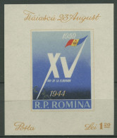 Rumänien 1959 15. Jahrestag D. Befreiung Emblem Block 43 Postfrisch (C92151) - Blocks & Kleinbögen