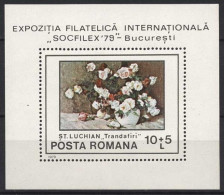 Rumänien 1979 SOZPHILEX Rosen Block 159 Postfrisch (C92031) - Blocks & Kleinbögen