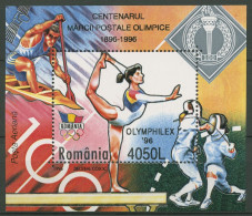 Rumänien 1996 Olympia Sommerspiele Atlanta Turnen Block 302 Postfrisch (C92205) - Blocks & Sheetlets