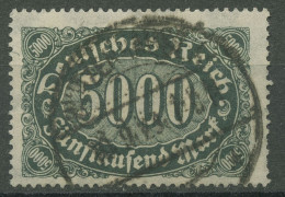 Deutsches Reich 1922/23 Ziffern Im Queroval, Queroffset 256 B Gestempelt Geprüft - Gebruikt