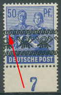 Bizone 1948 Bandaufdruck Mit Aufdruckfehler 48 I P UR AF PII Postfrisch - Mint