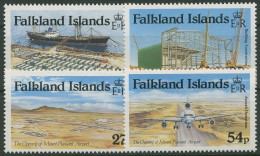Falkland 1985 Flughafen Mount Pleasant Flugzeug 423/26 Postfrisch - Falkland Islands