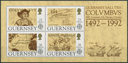 Guernsey 1992 Entdeckung Amerika's Columbus Block 8 Postfrisch (C90704) - Guernesey