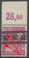 Bizone 1948 Bandaufdruck Mit Aufdruckfehler 47 I P OR Dgz AF PII Postfrisch - Nuovi