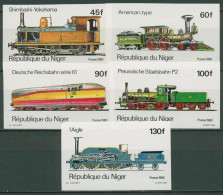 Niger 1980 Eisenbahn Lokomotiven 707/11 B Ungezähnt Postfrisch - Niger (1960-...)