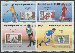 Niger 1986 Fußball-WM In Mexiko Marke Auf Marke 991/94 Postfrisch - Niger (1960-...)