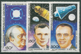 Gabun 1981 Erfolge Der Raumfahrt Astronauten 764/66 A Postfrisch - Gabon