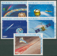 Zentralafrikanische Republik 1986 Halleyscher Komet 1203/07 Postfrisch - Centrafricaine (République)