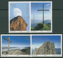 Liechtenstein 2009 Gebirge Alpenverein Alpen Gipfelkreuze 1514/17 Postfrisch - Unused Stamps