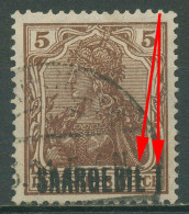 Saargebiet 1920 Germania Mit Aufdruckfehler 44 B AF Gestempelt - Used Stamps