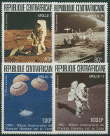 Zentralafrikanische Republik 1989 Erste Mondlandung Apollo 1377/80 Postfrisch - Centrafricaine (République)