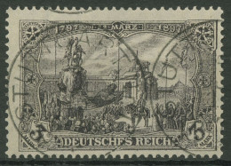 Deutsches Reich 1905/12 Denkmal Friedensdruck 96 A I B Gestempelt Geprüft - Oblitérés