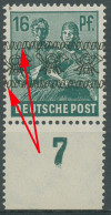 Bizone 1948 Bandaufdruck Mit Aufdruckfehler 42 Ia P UR AF PII Postfrisch - Nuovi