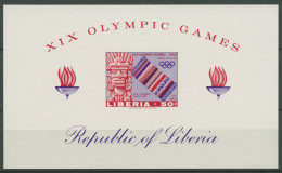 Liberia 1967 Olympische Sommerspiele '68 Mexiko Block 41 B Postfrisch (C29257) - Liberia