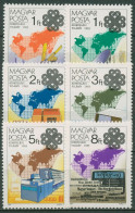 Ungarn 1983 Weltkommunikationsjahr 3636/41 A Postfrisch - Ungebraucht
