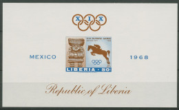 Liberia 1968 Olympische Sommerspiele Mexiko Block 46 B Postfrisch (C29254) - Liberia