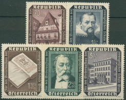 Österreich 1953 Evangelische Schule Wien-Karlsplatz 989/93 Postfrisch - Unused Stamps